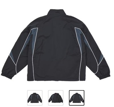 Size Large Supreme Contrast Piping Track Jacket Black Fast Free