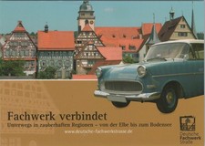 AK Bietigheim-Bissingen Opel Rekord Deutsche Fachwerkstraße Johannesberg Fulda