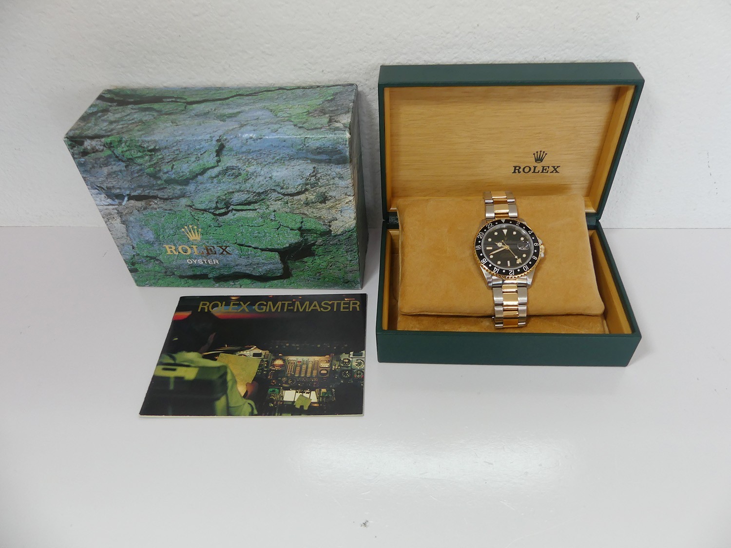 1991 Rolex SS/18K GMT Master II 16713 "N" serial, black dial