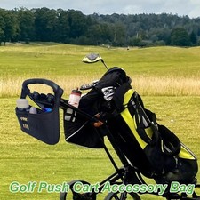 Golf Push Cart Organizer Large Capacity Multi Compartment Accessory Storage Bag