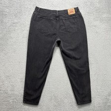 Vintage Levis 550 Jeans Womens 24W Charcoal Relaxed Tapered High Rise USA 90s