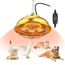 Heat Lamp for Chicken Coop, 300 Watts chicken coop heater with Adjust 2 Mode ...