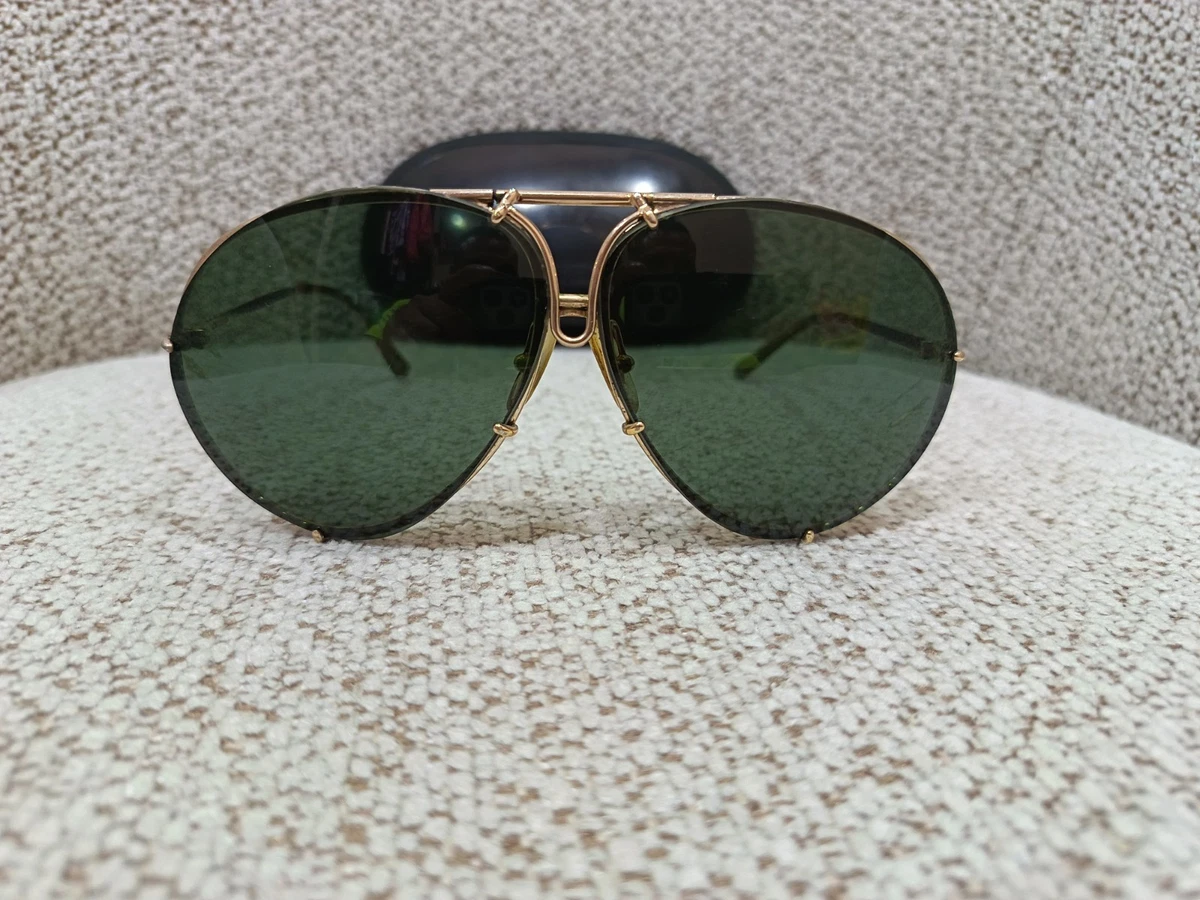 Vintage Carrera Aviator Sunglasses Bronze Frame Green Lens 55-16-140 Carrera Green Vintage Sunglasses for sale | eBay main image 2