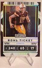 2020 Panini Contenders Bowl Ticket Josh Allen #53 /99 Wyoming Cowboys