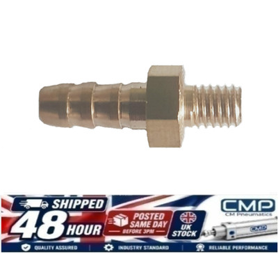 4 mm x 0,7 auf M4 Schlauch Widerhaken klein Außengewinde gerade Messing Verbinder Fitting UK