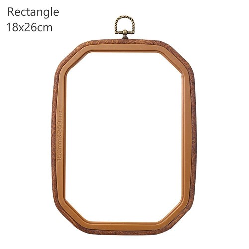 Plastic Embroidery Frame Wood Grain Sewing Accessories Durable Stretch Tool - Picture 21 of 25