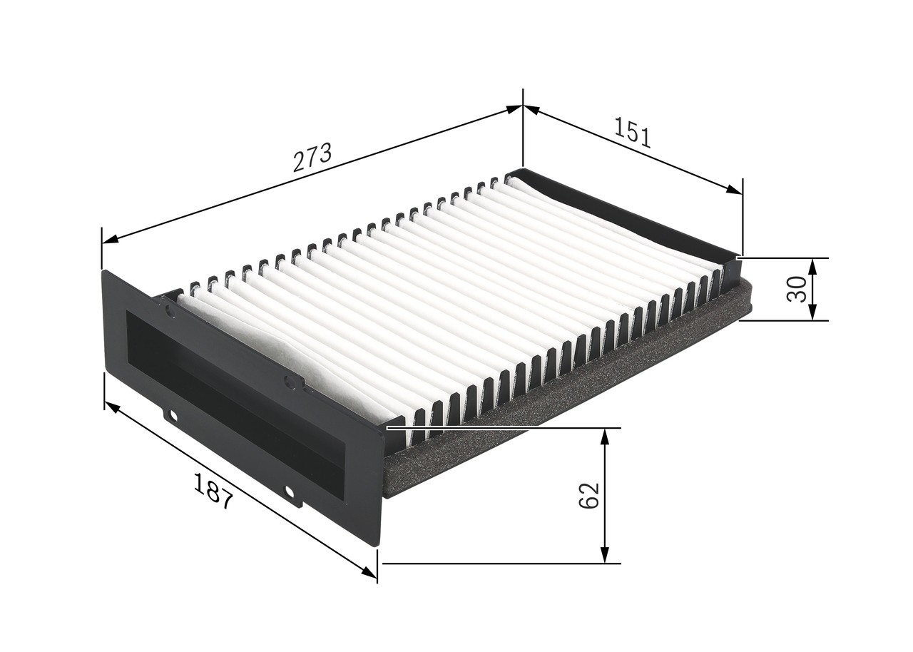 BOSCH-OE 1 987 432 210-OE Filter, cabin air for LAND ROVER