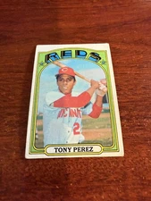 1972 Topps #80 Tony Perez HOF. VG
