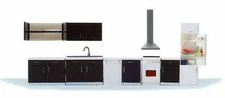 Preiser 17707 HO Scale Kitchen Furniture pkg(9)