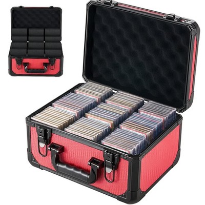 VEVOR Graded Card Case 3 Row 96 PSA Slab Storage Box with Lock Key 12 Dividers