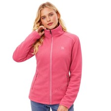 Ladies Fleece Jacket Womens Coat Zipped Pockets Warm Outerwear Double Fleece NEW