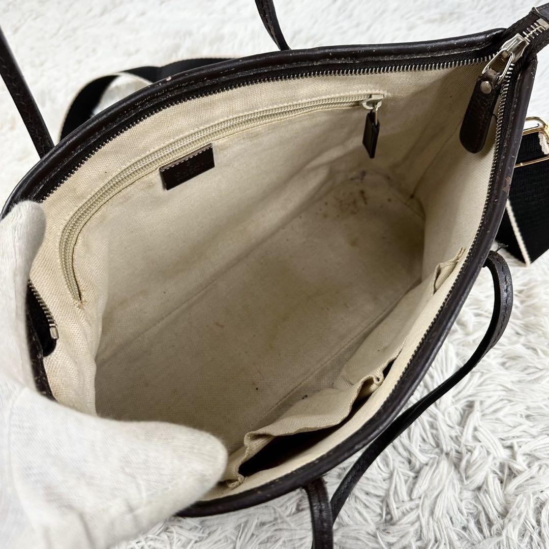 バッグ GUCCI GG PATTERN LEATHER SHOULDER BAG GUCCI Shoulder Bag 2WAY GG Pattern Logo Embossed Zipper PVC