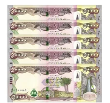 250,000 IQD Iraqi Dinars 2020 UNCIRCULATED FREE SHIPPING 250K (5 X 50,000)