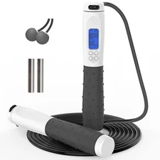 Adjustable Skipping Rope Adult Fitness Digital Speed Jump Rope for Women Men USA