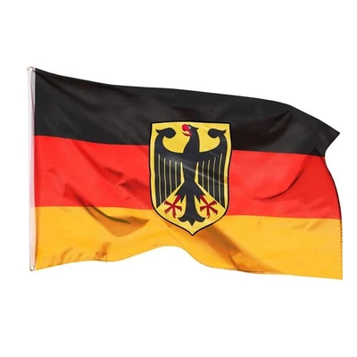 Fahne Flagge Deutschland Adler 90X150 Ösen Wappen Deutsche Nationalflagge Brd - Bild 1 von 4