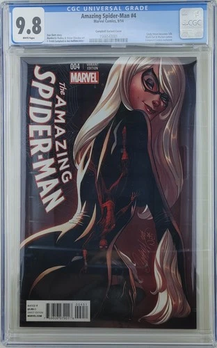 Amazing Spider-Man 4 CGC 9.8 First Silk Ramos Campbell 2014 Black Cat  Conquest