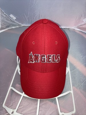 Los Angeles Angels Under Armour Hat Fitted Baseball Cap Mens M/L Red/White