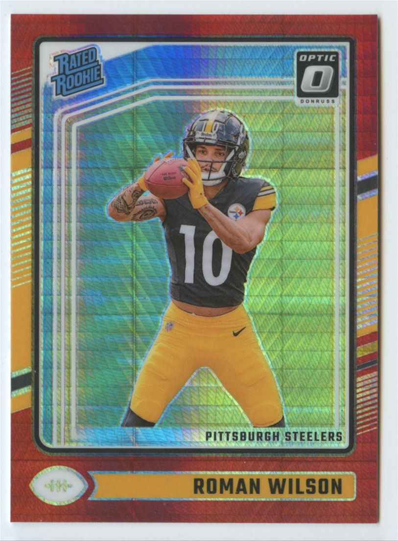 2024 Donruss Optic #285 Roman Wilson Red Hyper