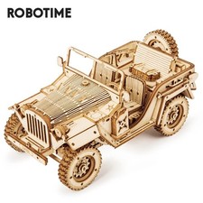ROBOTIME 3D WOODEN PUZZLE MILITARY JEEP KIT