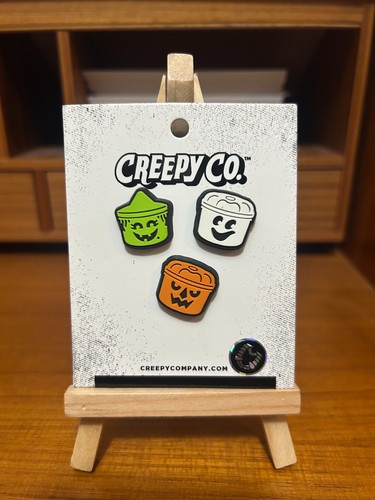 Creepy Co. Company McDonald's Halloween Boo Bucket Lapel Pin Set Of 3