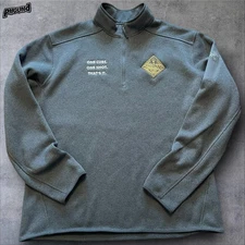 Arcteryx Covert 1/2 Zip Fleece Sweater Mens 2XL Gray Herb & Lou's Logo