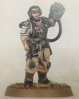 Cadian Command Squad Veteran Melta Plasma Flamer Granate Spezialwaffe Bits