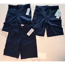 Cat Jack Boys School Uniform Shorts Lot of 3 Navy Blue Size 10 NWT