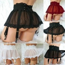 Plus Size Sexy Lingerie See Through Skirt Night Dress Exotic Cosplay Sleepwear