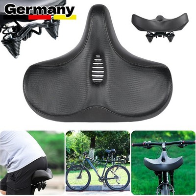 Übergroßer Fahrradsattel Bequem Extra Breit Weich Schaum Gepolstert Fahrradsitz.