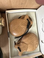 Spanish Flamenco Castanet Casta uela Solid Wood Clacker Palillo - Set of 2. New