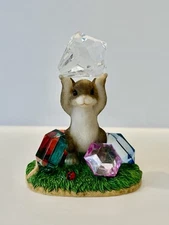 2001 Fitz & Floyd “You’re A Real Gem” Charming Tails Orig.Paperwork Hand Crafted