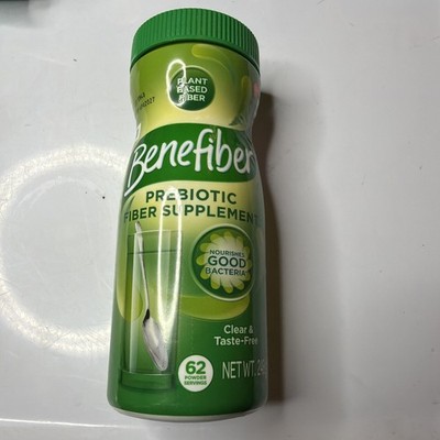 Benefiber 8.7oz PreBiotic Fiber Supplement Plant Based 62 servings regular bowel