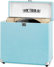 Collector Record Storage Case Holds 30 Vinyl Turntable Records, Heavy-Duty