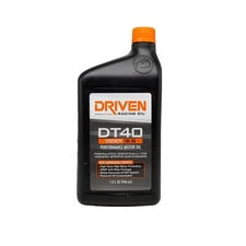 Driven Racing Oil DT40 5W-40 Synthetic Street Motor Oil 1 Qt Bottle Single 02406