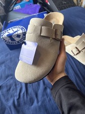 Birkenstocks Beige Suede Clogs Size 9 Men’s