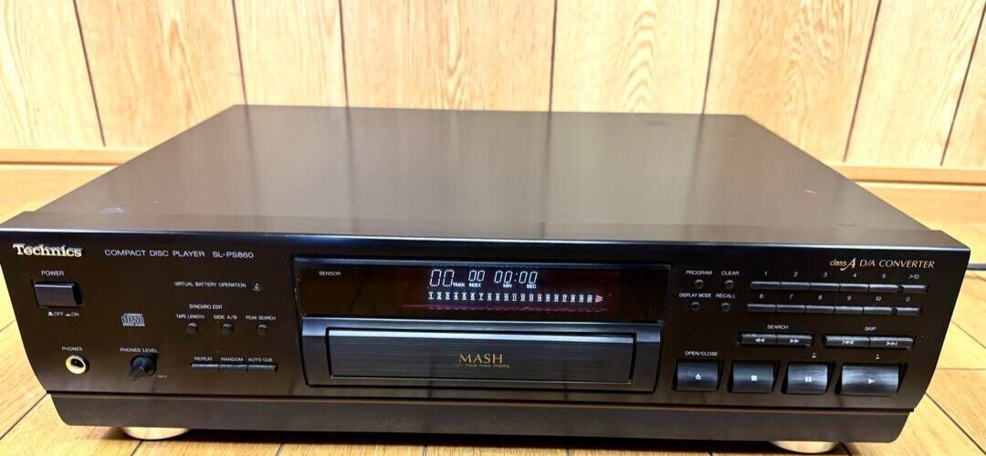 Technics SL-PS860 Technics Compact Disc Player Black Tested Technics SL-PS860 Technics Compact Disc Player Black Tested