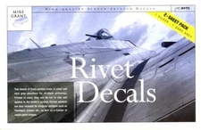 Mike Grant Decals RIVET DECALS 2-Sheet Pack Silver & Dark Gray Rivets