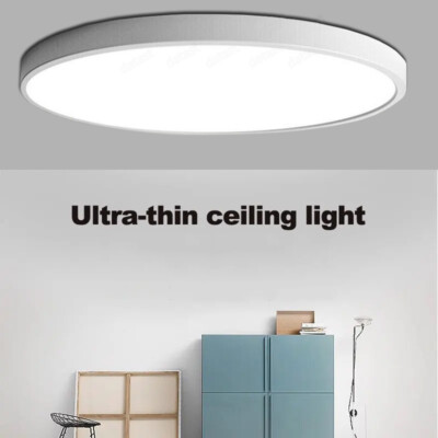 18W/24W/36W/48W LED Deckenleuchte Ultraflach Panel Deckenlampe Wohnzimmer Rund