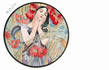 Aout, Alphonse Mucha *Art Postcard*