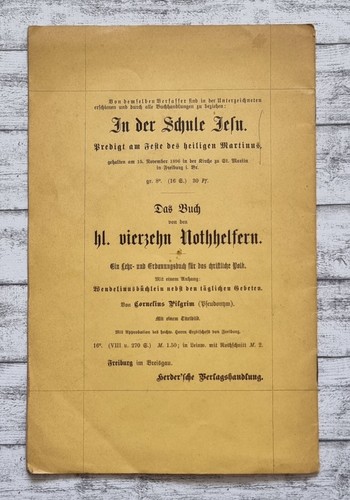 1898 Festpredigt 800 jährige Jubelfeier Gründung Cistercienserorden Lichtenthal - Picture 7 of 7