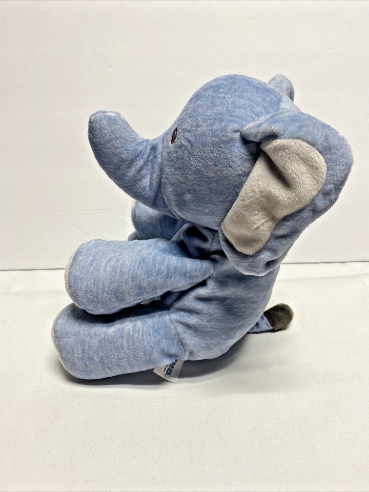 Bebé GUND Playful Pals Azul Elefante Peluche Animal Denim look 9" Foto 2 de 4