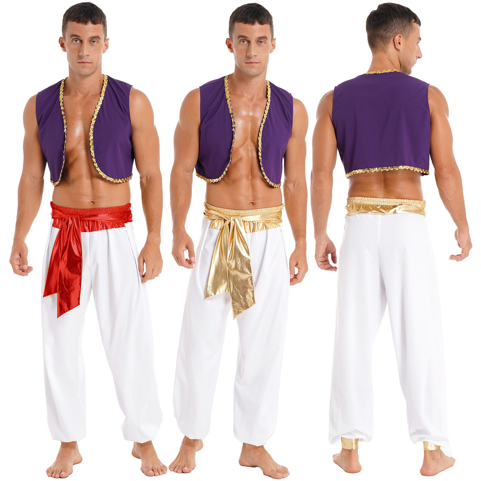 Sexy Men Halloween Arabian Princess Cosplay Costume Party Festival Clubwear