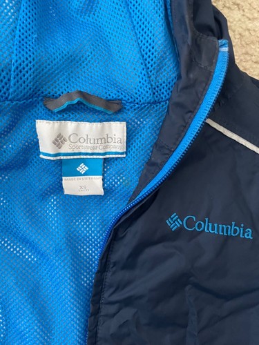 Columbia Wind Breaker Jacket - Boys Kids Size XS (6-7) Blue - Picture 2 of 2