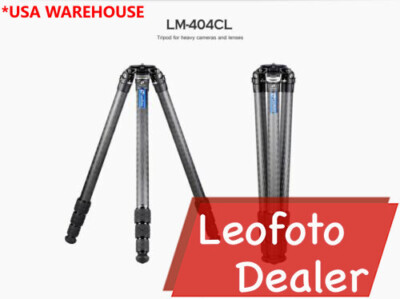 Leofoto Tripod Professional LM-404CL Tripod with 100mm Video Bowl/Platform, Bag