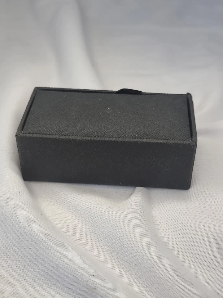 Винтажные запонки из нержавеющей стали с эмалью для мопеда с оригинальной коробкой. - Изображение 4 из 4