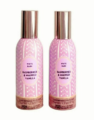 Pink Body Mist Raspberry Bath & Body Works RASPBERRIES & WHIPPED VANILLA Home Fragrance ROOM ...