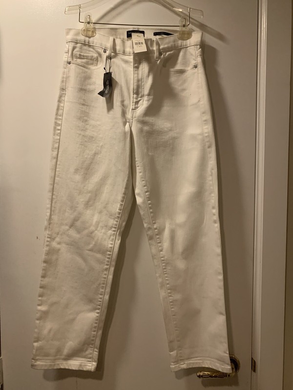 Banana Republic Women's Mid-Rise Jeans Premium Denim White Size 30 (10) NWT $129