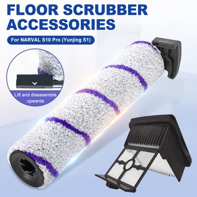 High-Efficiency Microfiber Roller Brush + Filter For Narwal S10 Pro Replacement