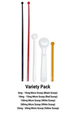 Quality Plastic Micro Scoops Variety Pack 6mg 10mg 15mg 25mg 30mg 150mg 500mg 