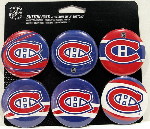 NHL 6-Pack Team Logo 2" Buttons Pin Backs - Picture 9 of 15